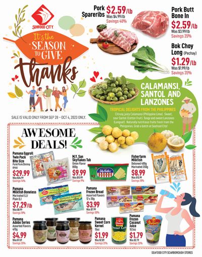 Seafood City Supermarket (ON) Flyer September 28 to October 4