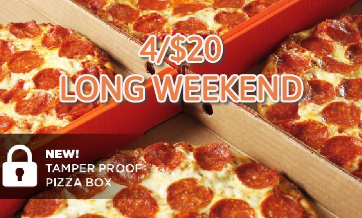 4 Small 1 Topping Pizzas at Pizza Pizza 4 Small 1 Topping Pizzas at Pizza Pizza