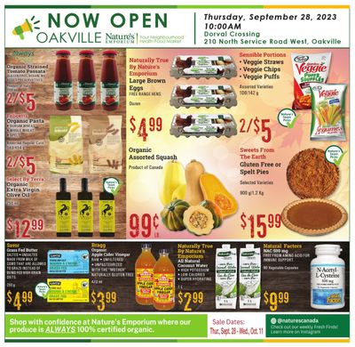 Nature's Emporium Bi-Weekly Flyer September 28 to October 11