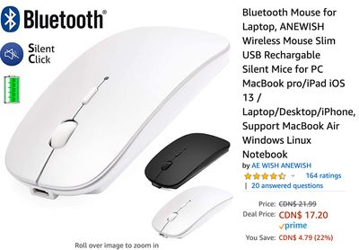 Amazon Canada Deals: Save 22% on Bluetooth Mouse + 30% on Thermos Funtainer Bottle + More Offers