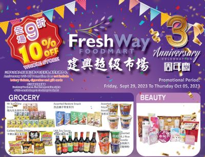 FreshWay Foodmart Flyer September 29 to October 5
