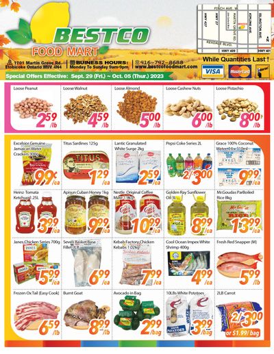 BestCo Food Mart (Etobicoke) Flyer September 29 to October 5