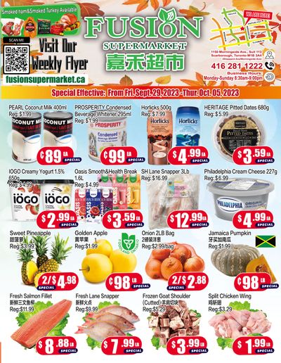 Fusion Supermarket Flyer September 29 to October 5