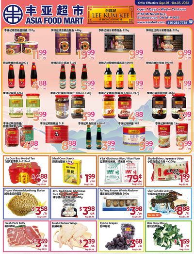 Asia Food Mart Flyer September 29 to October 5