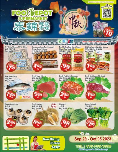 Food Depot Supermarket Flyer September 29 to October 5