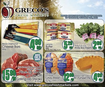 Greco's Fresh Market Flyer September 29 to October 12