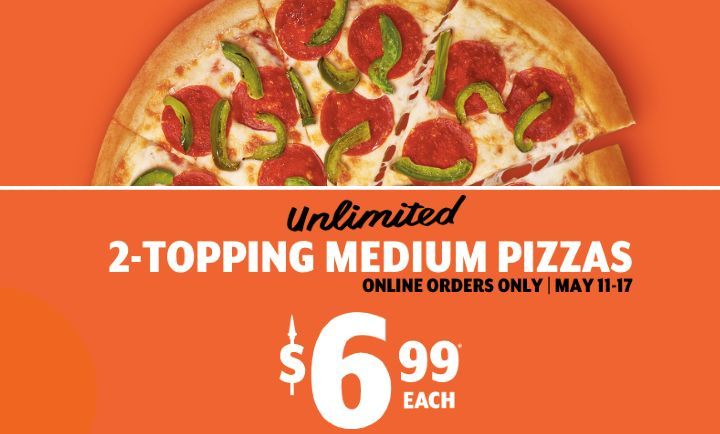 2-TOPPING MEDIUM PIZZAS at Little Caesars