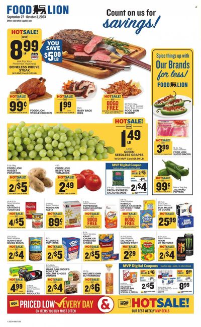 Food Lion (GA) Weekly Ad Flyer Specials September 27 to October 3, 2023