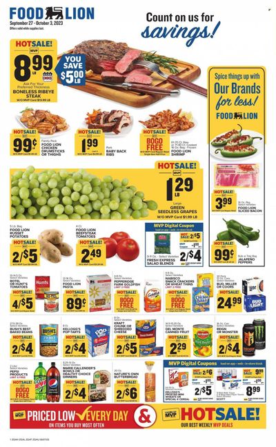 Food Lion (GA) Weekly Ad Flyer Specials September 27 to October 3, 2023