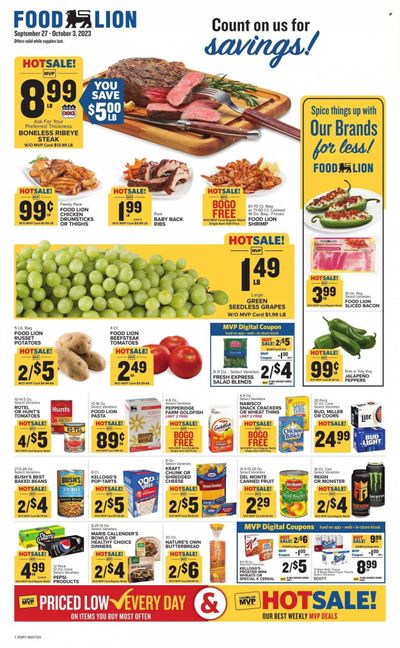 Food Lion (GA) Weekly Ad Flyer Specials September 27 to October 3, 2023