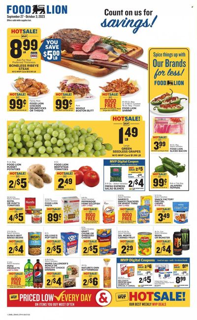 Food Lion (MD) Weekly Ad Flyer Specials September 27 to October 3, 2023