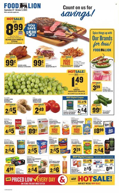 Food Lion (VA) Weekly Ad Flyer Specials September 27 to October 3, 2023