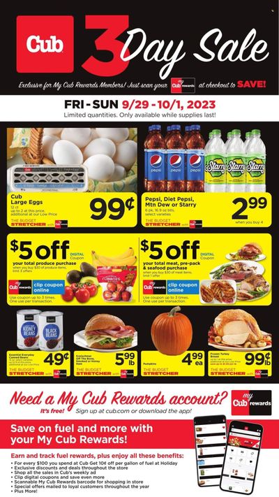 Cub Foods (MN) Weekly Ad Flyer Specials September 29 to October 1, 2023