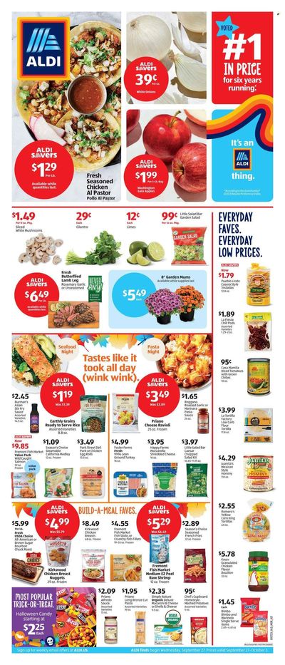ALDI (CA) Weekly Ad Flyer Specials September 27 to October 3, 2023