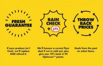 No Frills Canada: New Fresh Guarantee, Throw Back Prices, and Rain Check + Points