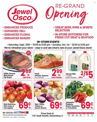 Jewel Osco (IL) Weekly Ad Flyer Specials September 27 to October 3, 2023