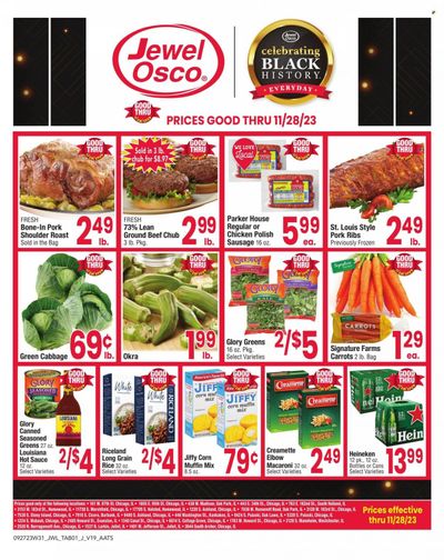 Jewel Osco (IL) Weekly Ad Flyer Specials September 27 to November 28, 2023