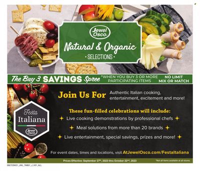 Jewel Osco (IL) Weekly Ad Flyer Specials September 27 to October 22, 2023
