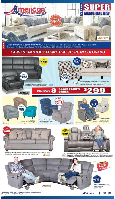 American Furniture Warehouse Weekly Ad & Flyer May 17 to 23