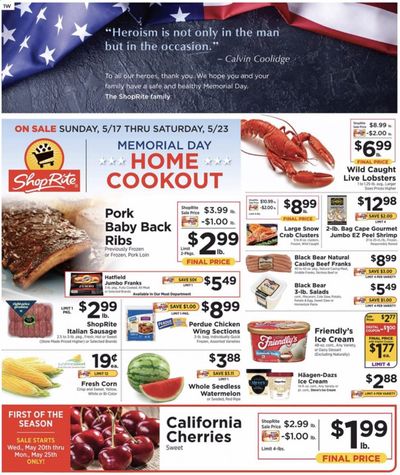 ShopRite Weekly Ad & Flyer May 17 to 23