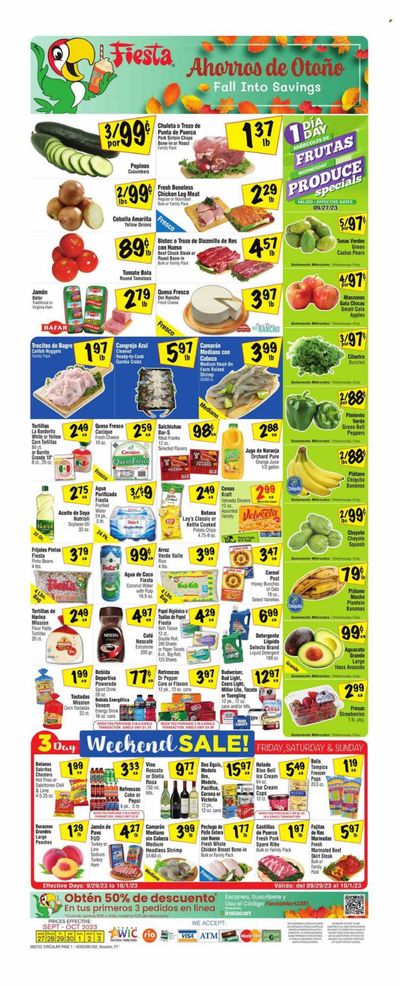 Fiesta Mart (TX) Weekly Ad Flyer Specials September 27 to October 3, 2023