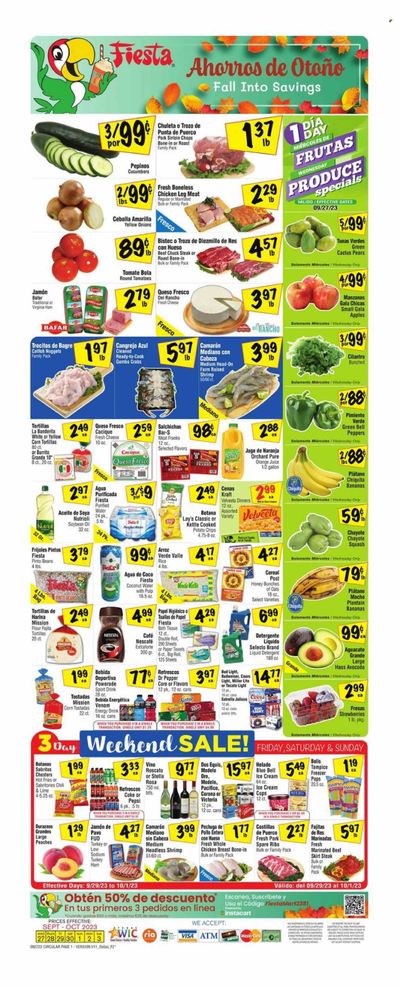 Fiesta Mart (TX) Weekly Ad Flyer Specials September 27 to October 3, 2023