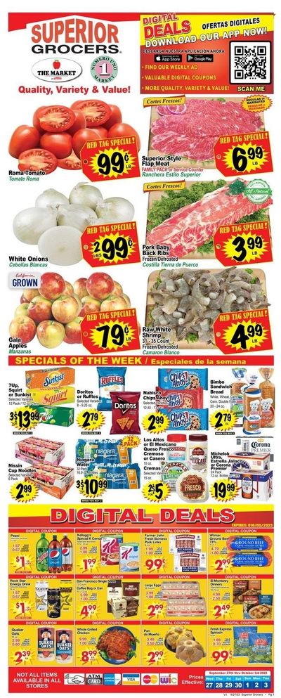 Superior Grocers (CA) Weekly Ad Flyer Specials September 27 to October 3, 2023