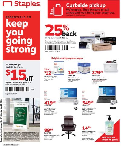 Staples Weekly Ad & Flyer May 17 to 23