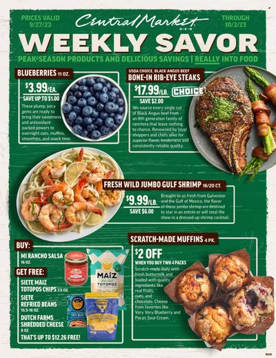 Central Market (TX) Weekly Ad Flyer Specials September 27 to October 3, 2023