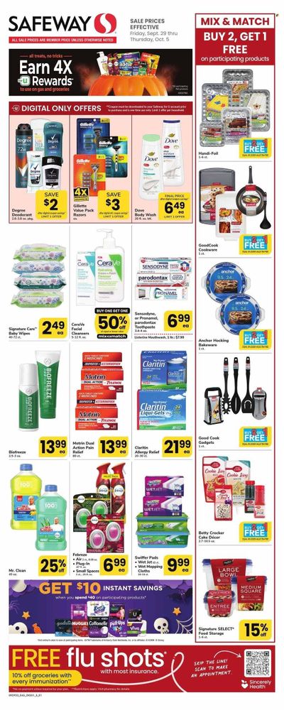 Safeway (MD, VA) Weekly Ad Flyer Specials September 29 to October 5, 2023