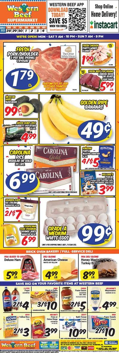 Western Beef (FL, NY) Weekly Ad Flyer Specials September 28 to October 4, 2023