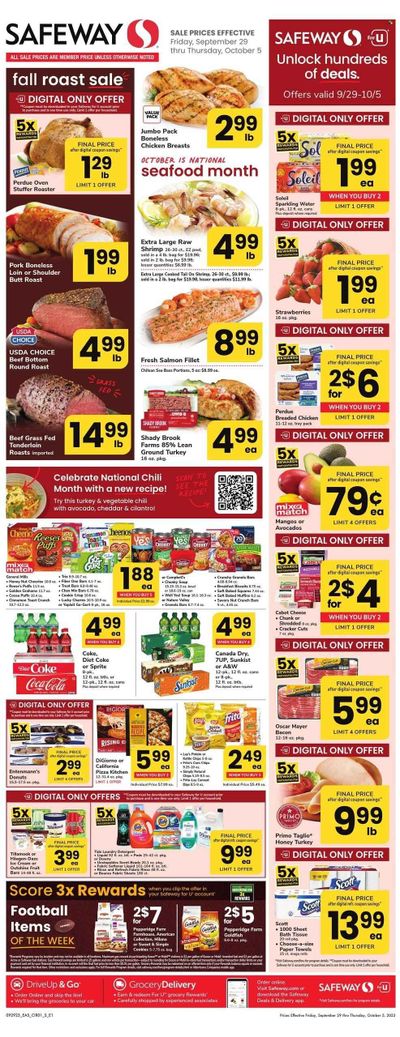 Safeway (DC, MD) Weekly Ad Flyer Specials September 29 to October 5, 2023
