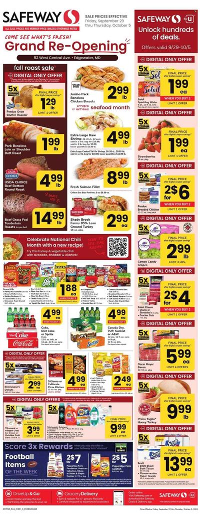Safeway (MD) Weekly Ad Flyer Specials September 29 to October 5, 2023