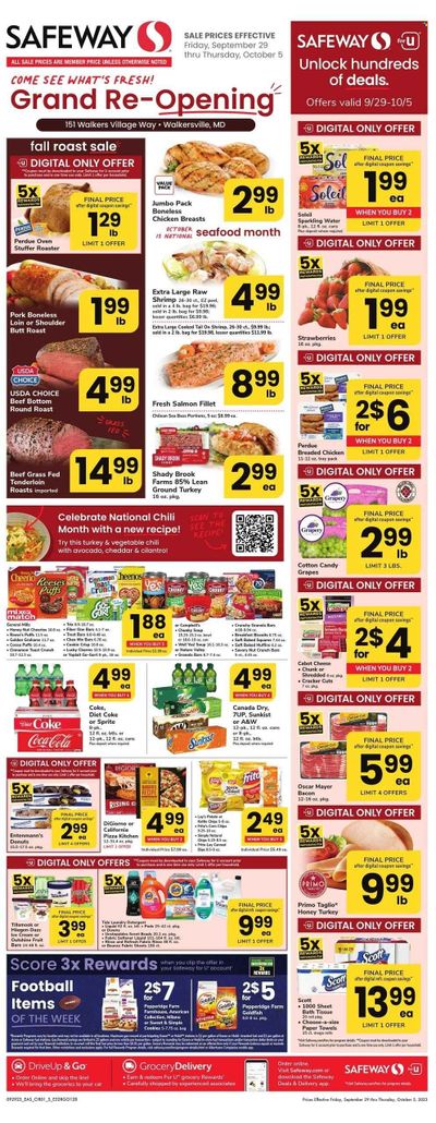 Safeway (MD) Weekly Ad Flyer Specials September 29 to October 5, 2023