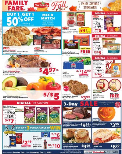 Family Fare (MI) Weekly Ad Flyer Specials October 1 to October 7, 2023