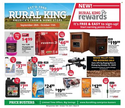 Rural King Weekly Ad Flyer Specials September 28 to October 11, 2023