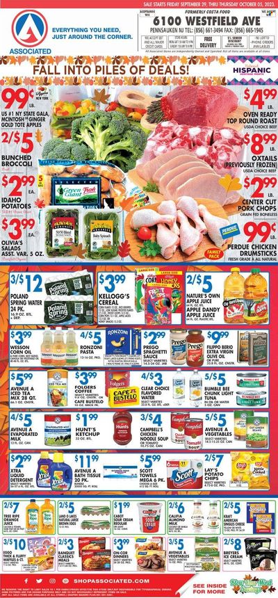 Associated Supermarkets (NY) Weekly Ad Flyer Specials September 29 to October 5, 2023