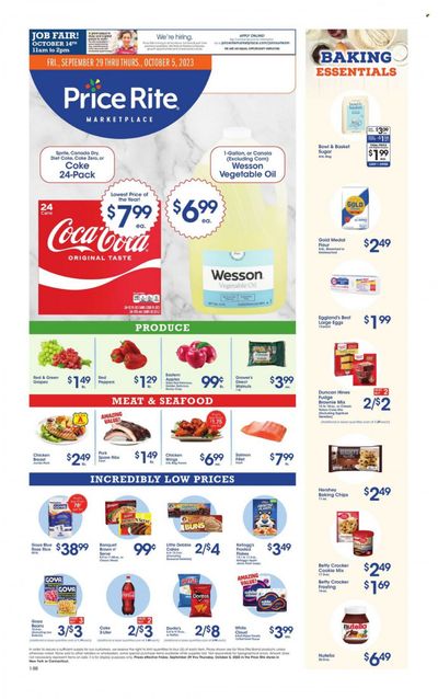 Price Rite (CT, MA, MD, NH, NJ, NY, PA, RI) Weekly Ad Flyer Specials September 29 to October 5, 2023