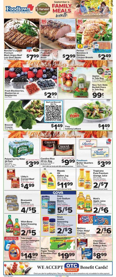 Foodtown (NJ, NY, PA) Weekly Ad Flyer Specials September 29 to October 5, 2023