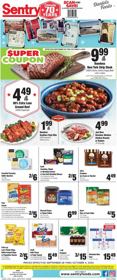 Sentry Foods (WI) Weekly Ad Flyer Specials September 28 to October 4, 2023