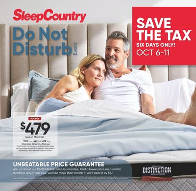 Sleep Country Flyer October 2 to 10