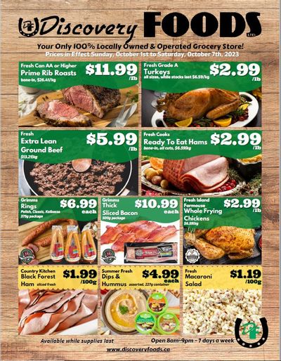 Discovery Foods Flyer October 1 to 7