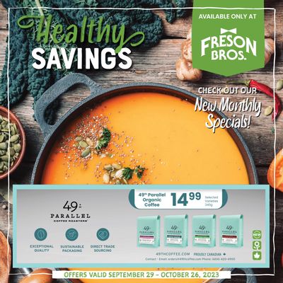 Freson Bros. Healthy Essentials Flyer September 29 to October 26