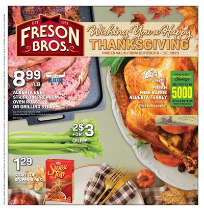 Freson Bros. Flyer October 6 to 12