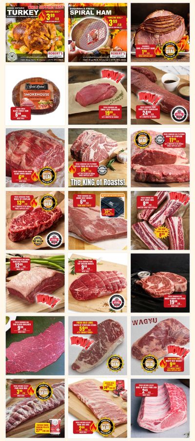 Robert's Fresh and Boxed Meats Flyer October 2 to 9