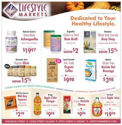 Lifestyle Markets Flyer October 4 to 22