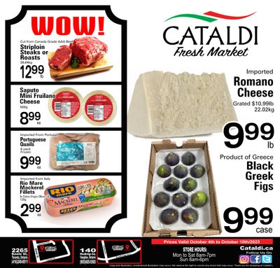 Cataldi Fresh Market Flyer October 4 to 10