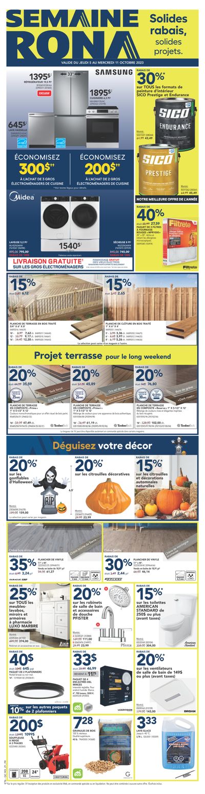 Rona (QC) Flyer October 5 to 11