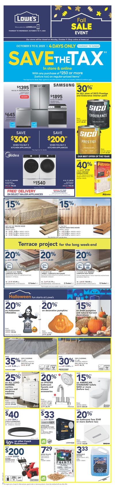 Lowe's (ON) Flyer October 5 to 11