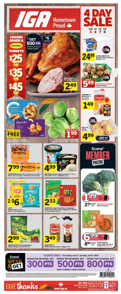 IGA (West) Flyer October 5 to 11